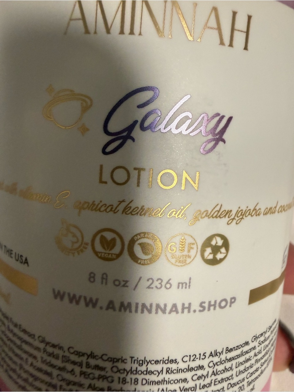 Aminnah “Galaxy” Lotion! New - Picture 2 of 6